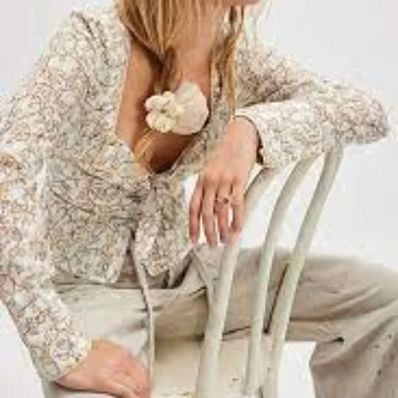 Free People Call Me Baby Long-Sleeve Blouse NWT * - Picture 2 of 6